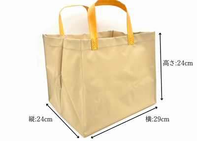 テイクアウトバック（大）　エコバッグ　お買い物　ビニールバッグ　大きめ　お手入れ簡単　日本製　手作り キッカワ